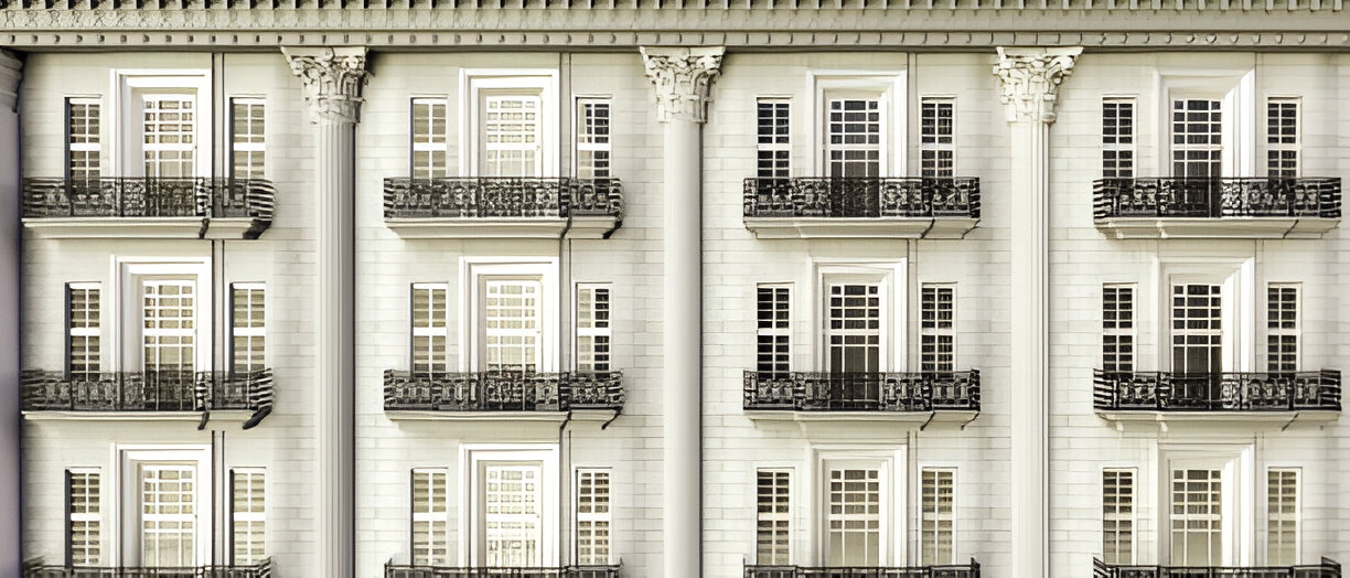 3d illustration of a building facade